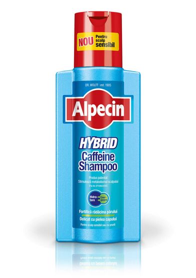 Sampon hibrid cu cofeina pentru scalp uscat/sensibil Alpecin - 250 ml